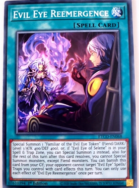 游戏王 美英一刷 ETCO-EN068 N 眷现之咒眼  X9A