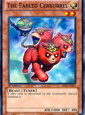 游戏王 美英一刷 SDLI-EN021N 魔轰神兽 刻耳柏拉 4M1