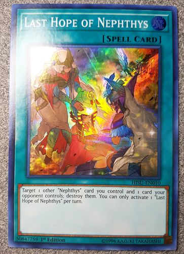 游戏王 美英一刷 HISU-EN010 SR   奈芙提斯的希望 F6A