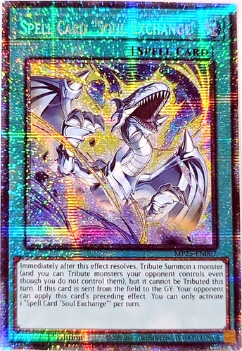 游戏王美英一刷MP25-EN007 STAR 魔法卡“灵魂交换” JS1 LU1