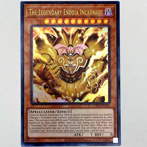 游戏王美英非刷LDK2-ENY01 UR 召唤神 艾克佐迪亚 Legendary Gq2