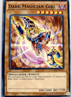 游戏王 美英一刷 YGLD-ENC10 黑魔术少女 黑魔女 BA1