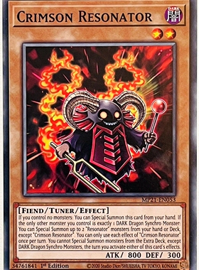 游戏王 美英一刷 MP21-EN053 N  深红共鸣者 Z7A