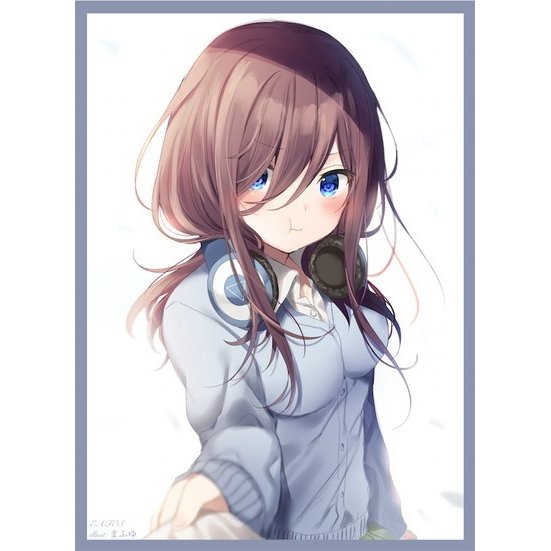 游戏王动漫妹套 五等分的花嫁 中野三玖 会场限定 卡套 牌套 be3*