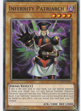 游戏王 美英一刷 COTD-EN091N 永火主教 D3B