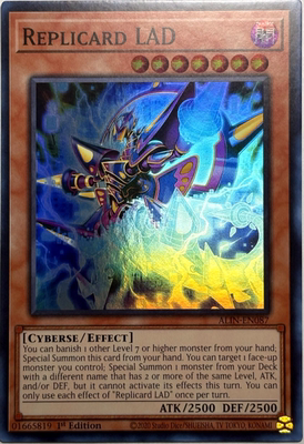 游戏王美英一刷SR 复制卡LAD ALIN-EN087 LQ3