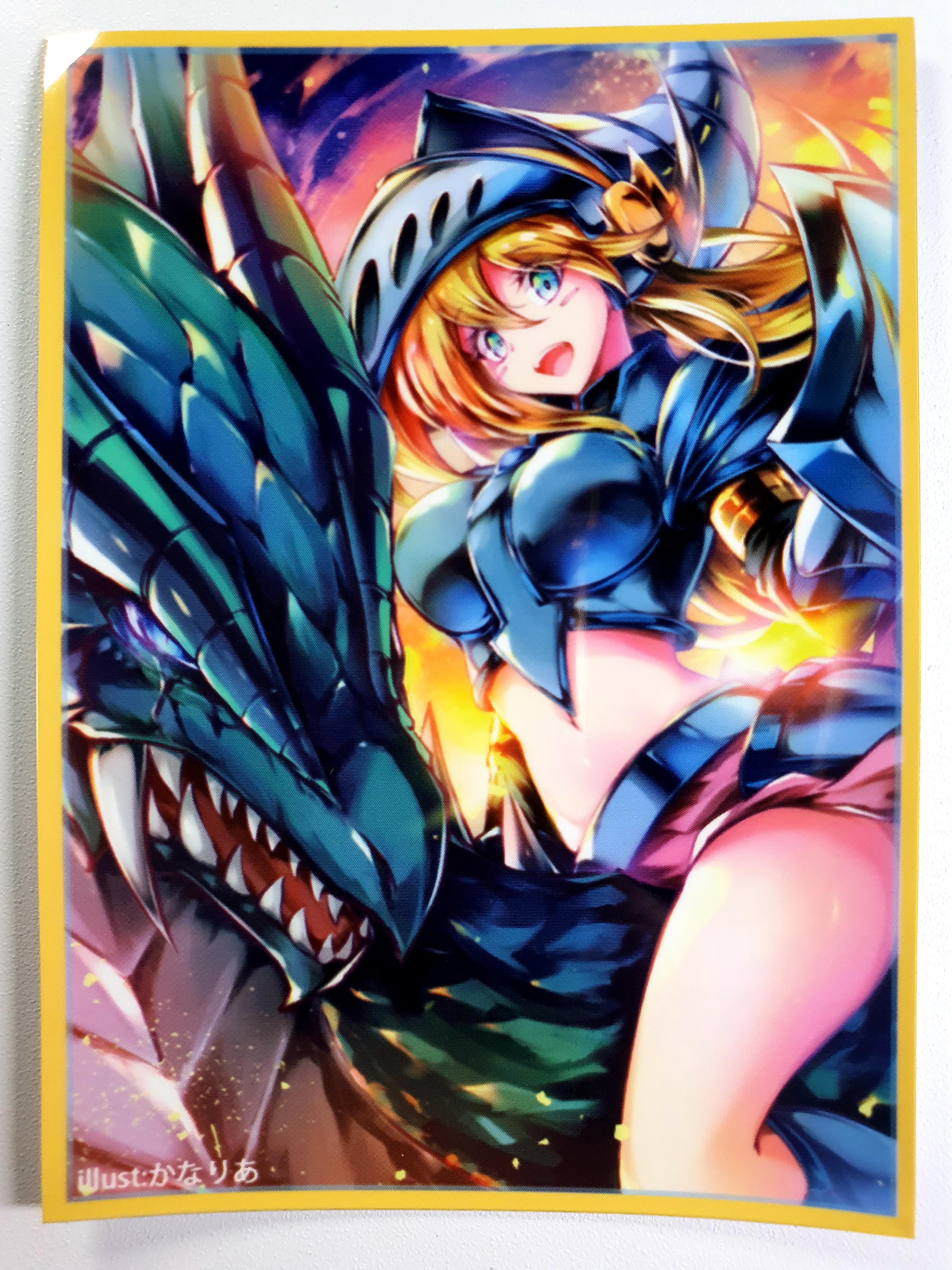 游戏王动漫妹套 龙骑士 黑魔导女孩 会场限定 卡套 牌套 JD