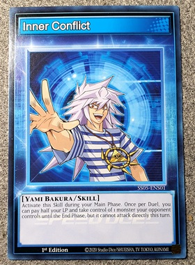 游戏王 美英一刷 SS05-ENS01 N Inner Conflict 貘良了 技能 O2B