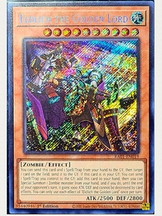 游戏王 美英一刷RA01-EN019 SCR黄金卿 黄金国巫妖 埃尔德里奇CP3