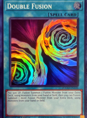 游戏王美英一刷DOOD-EN100 SR 二重融合 MT3