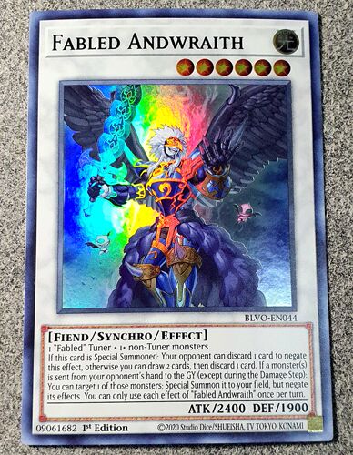 游戏王 美英一刷 BLVO-EN044 SR 魔轰神 安德剌斯 A4B