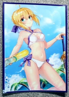 游戏王动漫妹套 FATE FGO SABER 枪呆  会场限定 卡套 牌套 BV1