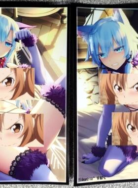 游戏王动漫妹套 SAO刀剑神域  亚斯娜 诗乃 兽娘 限定卡 牌套8W2