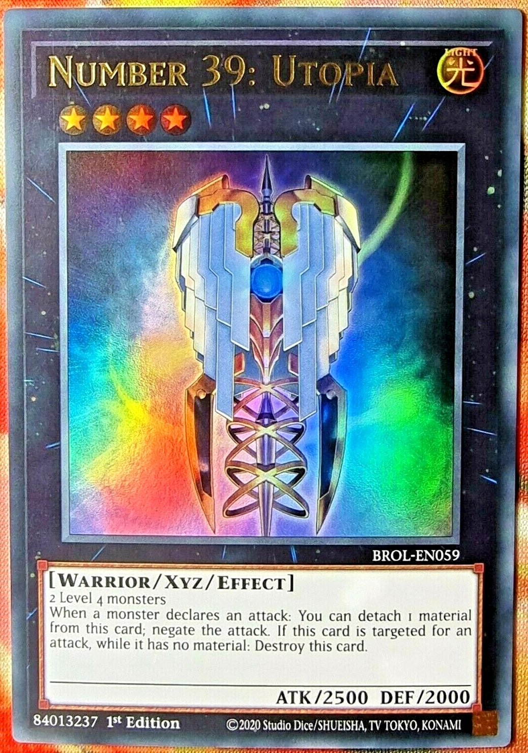 游戏王 美英一刷  BROL-EN059 UR 希望皇 霍普 P1B