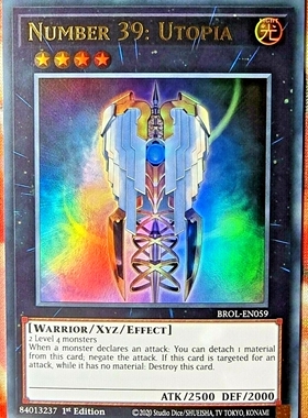 游戏王 美英一刷  BROL-EN059 UR 希望皇 霍普 P1B