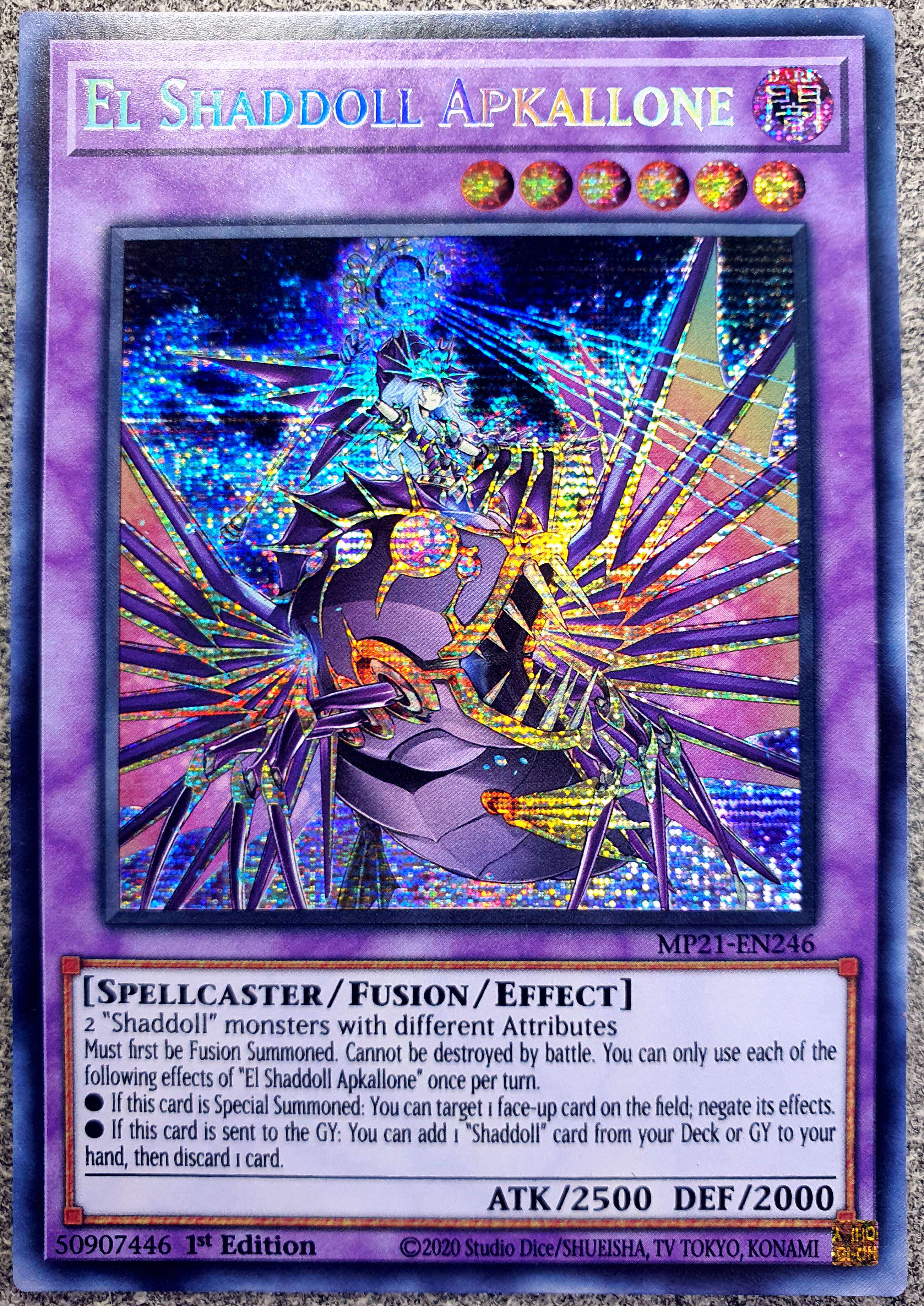 游戏王 美英一刷 mp21-en246  ser 神影依·七贤巨鲲魔 g8a an3