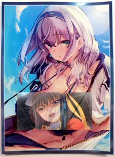 游戏王动漫妹套vtb hololive 白银诺艾尔 团长 限定卡套 牌套 6F1