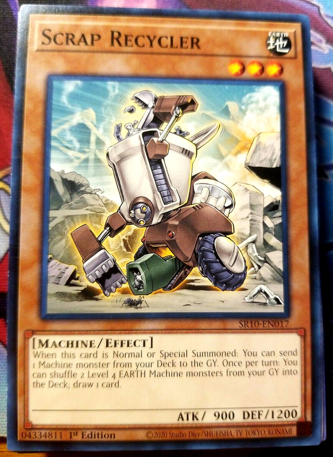 游戏王 美英一刷 sr10-en017 n 废铁回收员 x7b