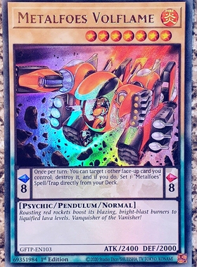 游戏王 美英一刷 GFTP-EN103 UR   炼装勇士·钨火 V7A