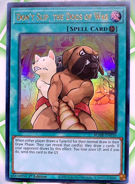 游戏王 美英一刷 BLMR-EN010  UR 纲引犬会 D7A