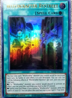 游戏王 美英一刷MP20-EN229 UR 魔女术的小巷 魔女工坊的小巷 J7B