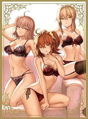 动漫妹套 FATE FGO 咕哒子 黑SABER 贞德 内衣 C95 卡套 牌套 EW1