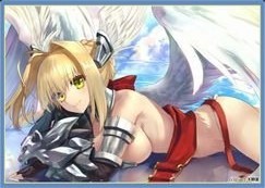 游戏王动漫妹套 FATE FGO 尼禄 会场限定 卡套 牌套 8BW