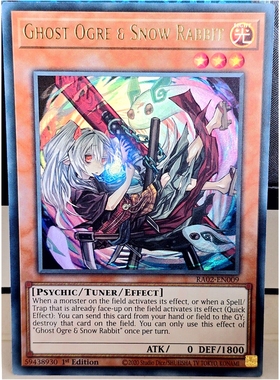 游戏王 美英一刷RA02-EN009 UR Sr 幽鬼兔 id2 Ghost Ogre QQ AT