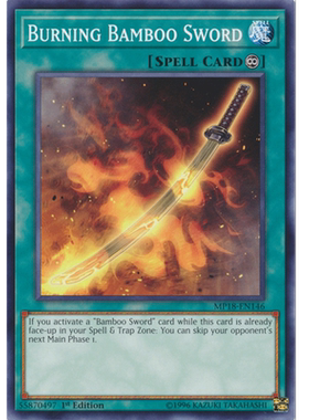 游戏王 美英一刷 MP18-EN146 N 燃烧的竹光 i5A