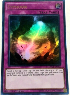 游戏王美英一刷   DUDE-EN046 UR 台风 O4A