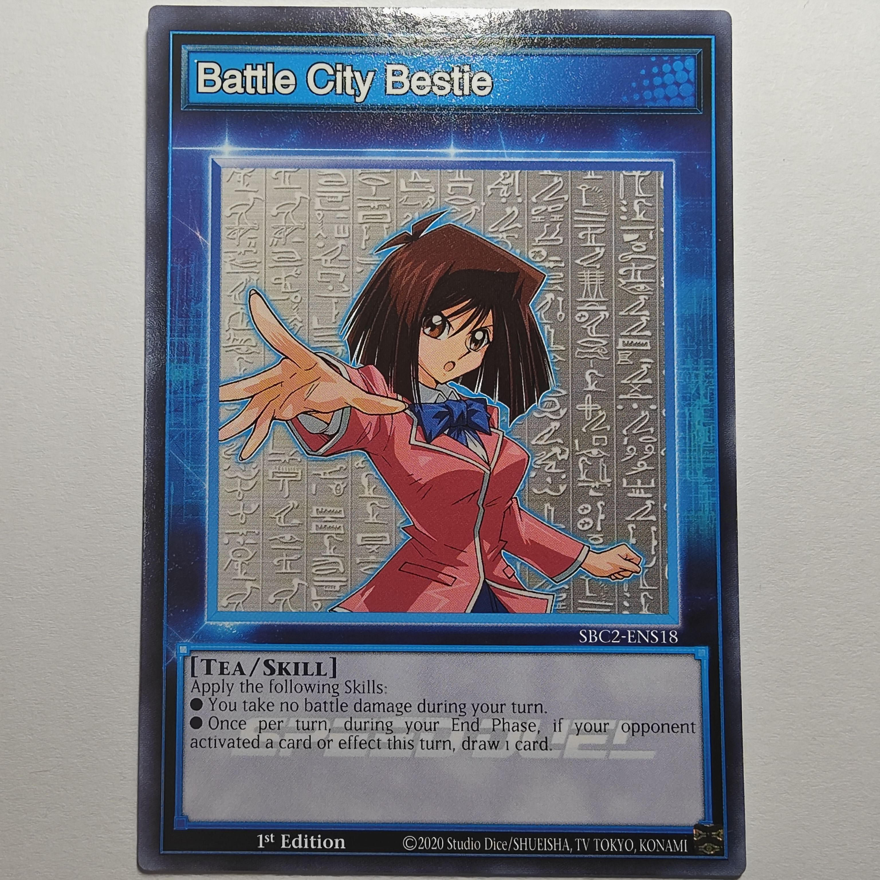 游戏王美英一刷SBC2-ENS18 N 真崎杏子 技能卡 衍生物 Token  RP