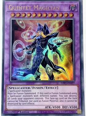 游戏王 美英一刷  GFP2-EN127 UR 五阵魔术师 T3B