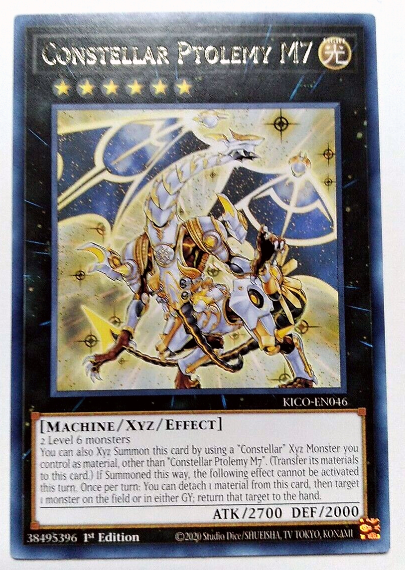 游戏王 美英一刷 kico-en046 R 星圣神龙 托勒密星团M7  CD12