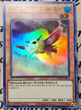 游戏王 美英一刷 GFTP-EN076 UR  UR 霞之谷的幼怪鸟  Q8ACEJ2