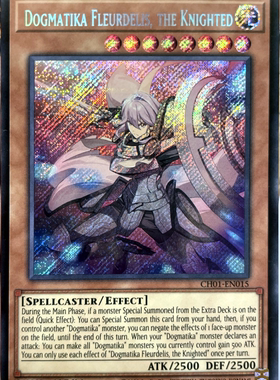 游戏王美英CH01-EN015SER教导之骑士芙露露多丽丝弗勒德莉丝pva