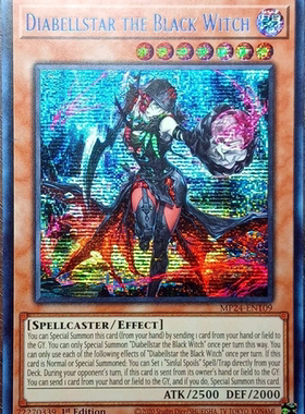 游戏王美英一刷MP24-EN109 SER 黑魔女 迪亚贝尔斯塔尔 mh