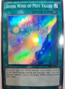 游戏王 美英一刷 THSF-EN056 SR 霞之谷的神风 G7A