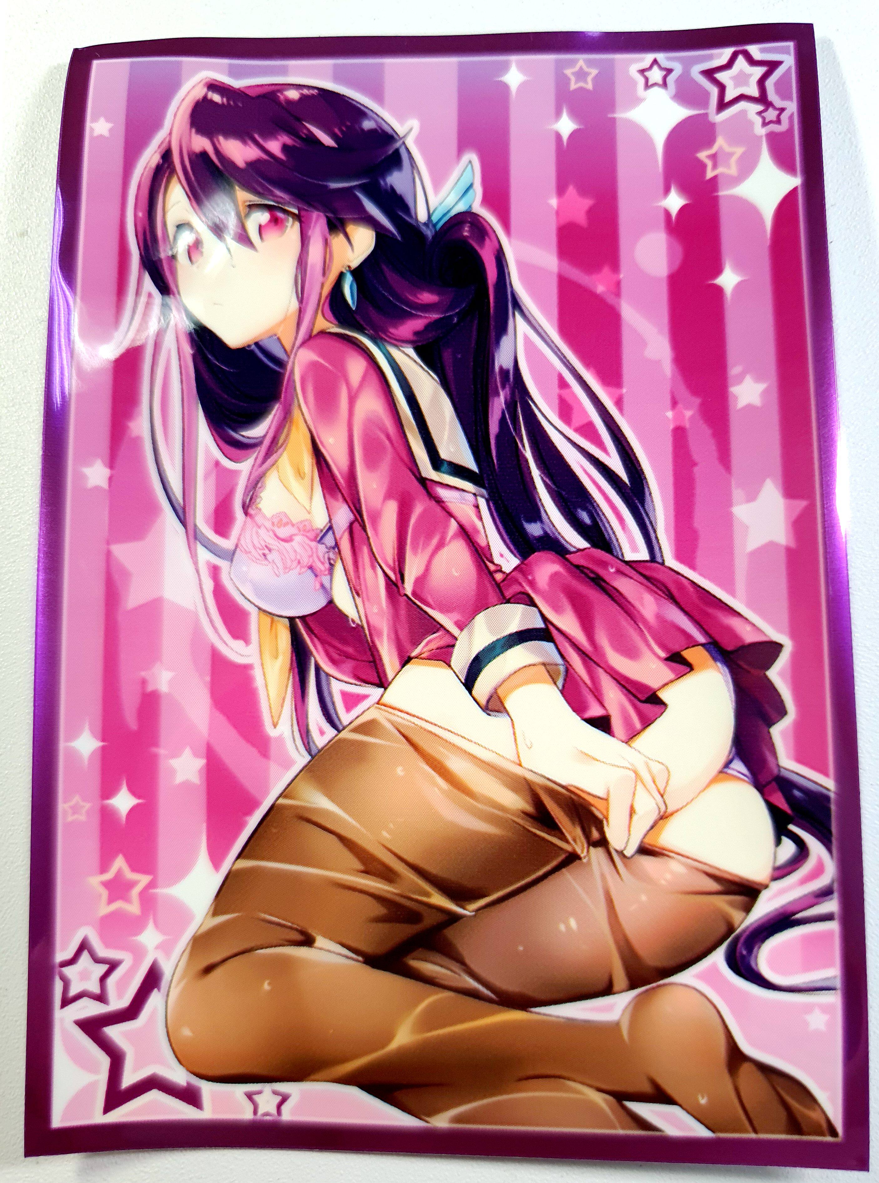 游戏王动漫妹套 arc-v 黑咲 瑠璃 雨濡 柚子 原版限定卡套牌套va3