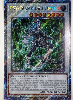 游戏王美英一刷RA02-EN028 PSCR PSY 精神骨架装载王 欧米伽 Ω