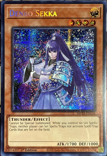 游戏王美英一刷MP25-EN136 SER 电光-雪花- nn1