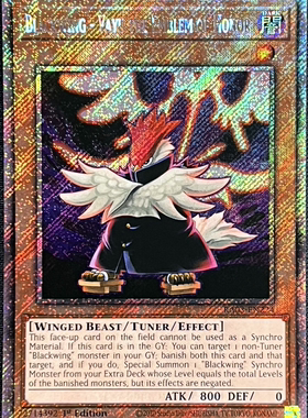 游戏王美英一刷RA03-EN224 PSCR 黑羽 大旆之伐  AF2