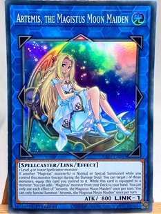 游戏王美英一刷RA01-EN049 SR圣魔 伟魔少女 圣魔之阿耳忒弥斯r1b