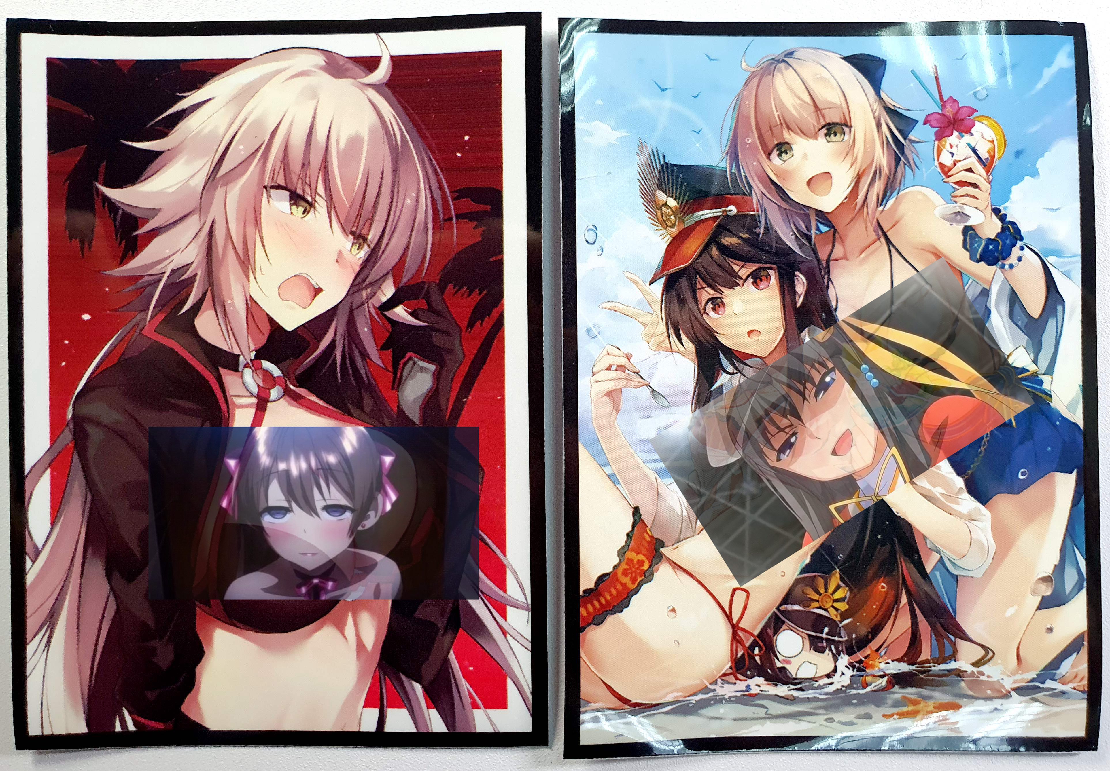 游戏王动漫妹套FATE FGO 黑贞德 信长 冲田总司 限定 卡套 牌套JD
