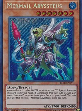 游戏王 美英一刷 BLLR-EN051 SCR 水精鳞-邓氏深渊鱼  EM3 O2A