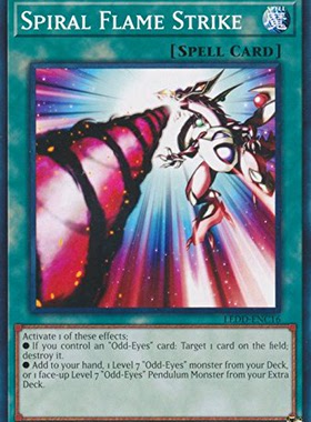 游戏王 美英一刷 LEDD-ENC16 N 螺旋之强袭炸裂 HM1