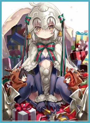 动漫妹套 FATE FGO 童贞 德 圣诞黑贞德 C93会场限定 卡套  牌套