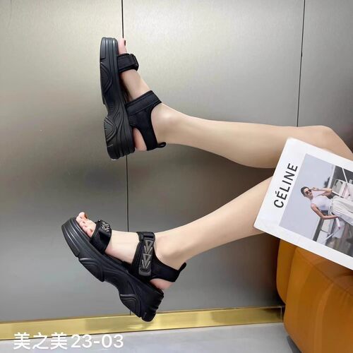 厚底凉鞋美之美时尚舒适