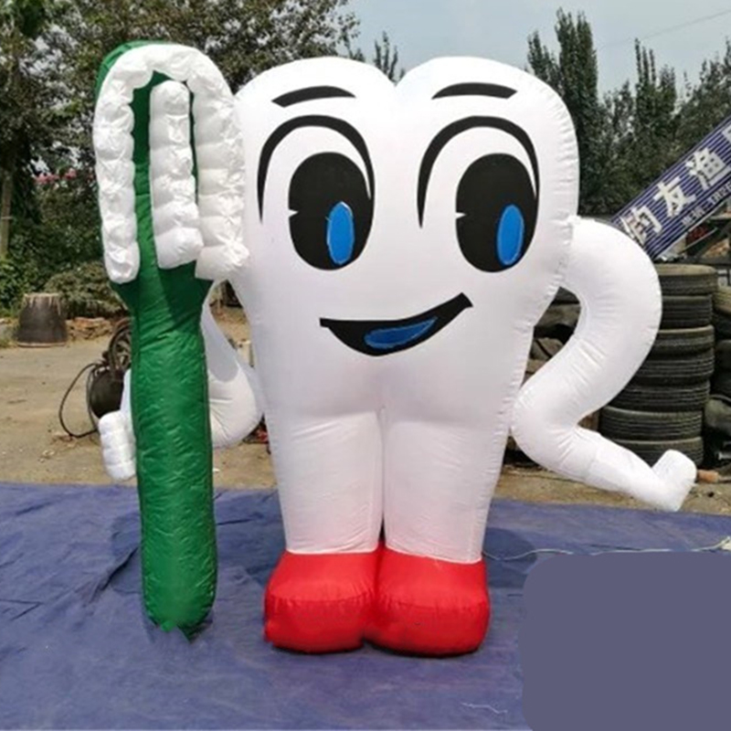 牙医诊所牙齿牙刷卡通充气气模