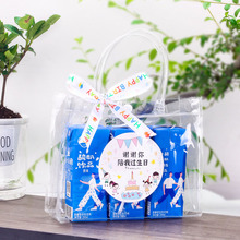 孩子生日伴手礼袋子礼品袋生日透明pvc手提袋伴手礼小众高级袋子