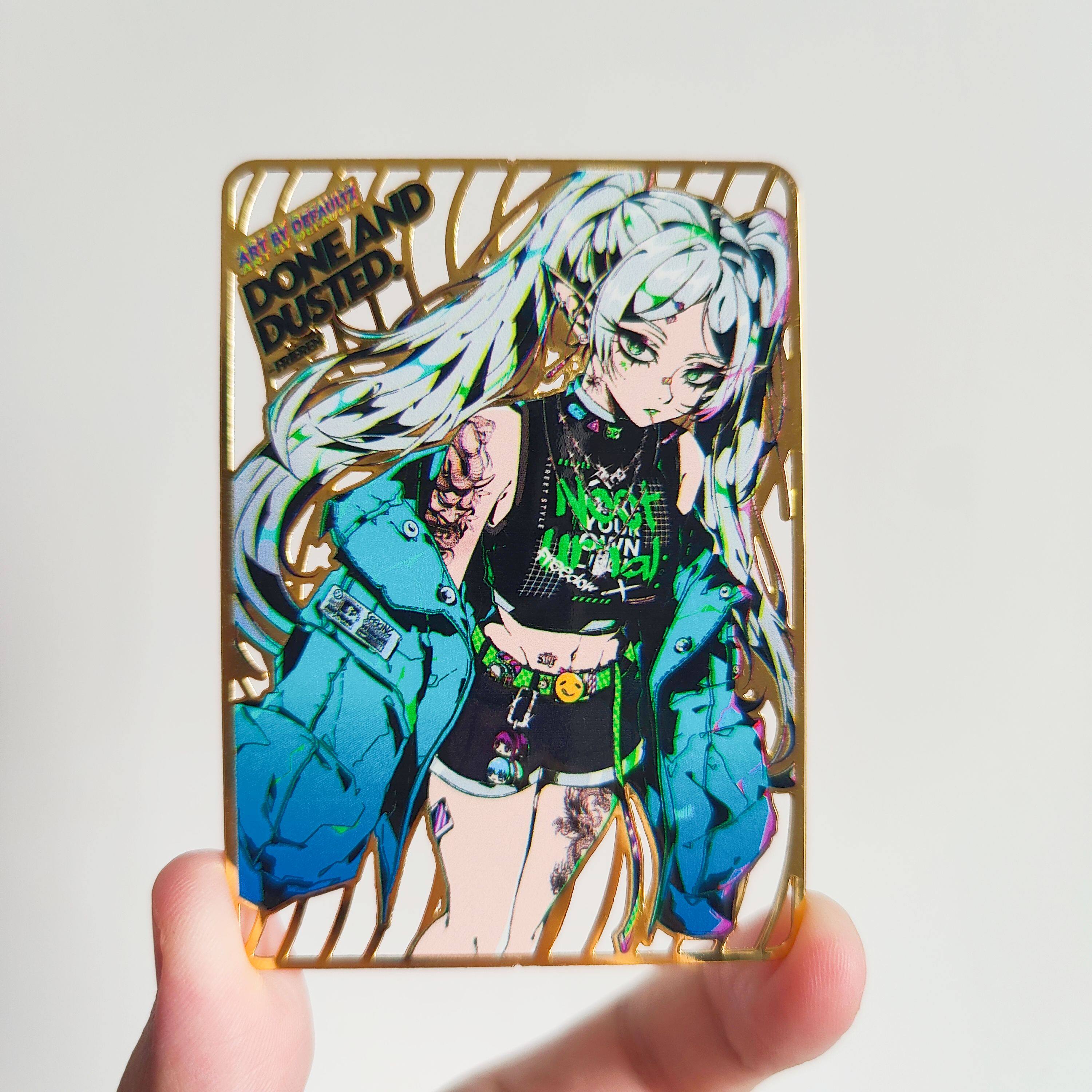 碧蓝 原神 nikke 同人金属卡 动漫书签 diy 个性创意小礼品
